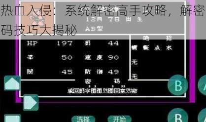 热血入侵:系统解密高手攻略,解密码技巧大揭秘