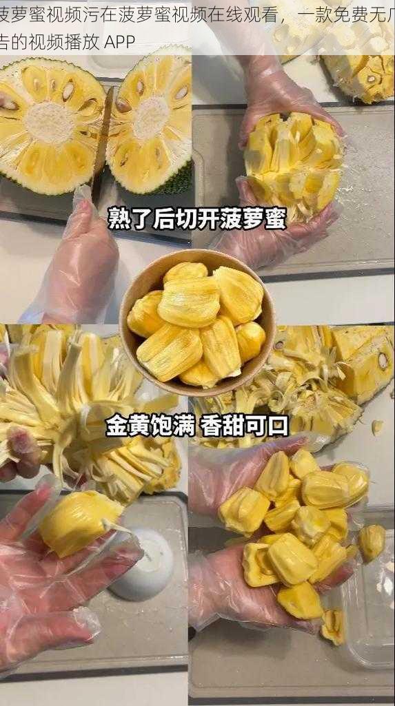 菠萝蜜视频污在菠萝蜜视频在线观看,一款免费无广告的视频播放 APP